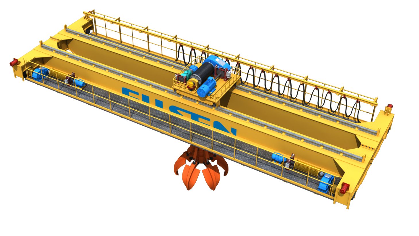 large grab 30 ton overhead crane