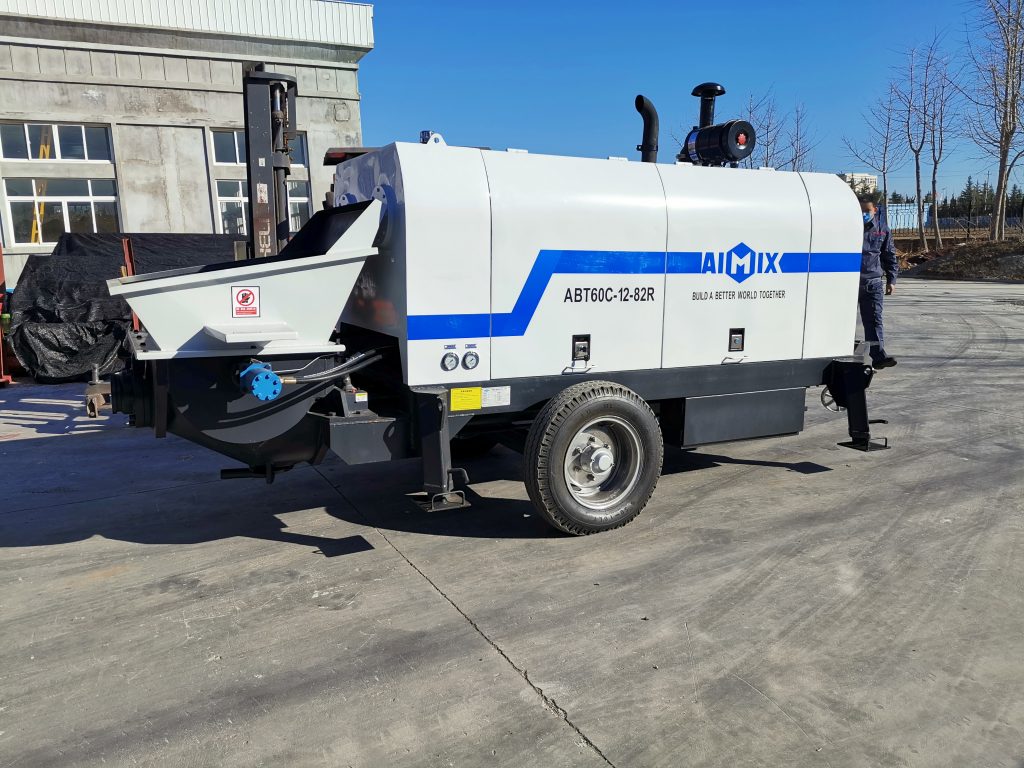 diesel concrete pump machine