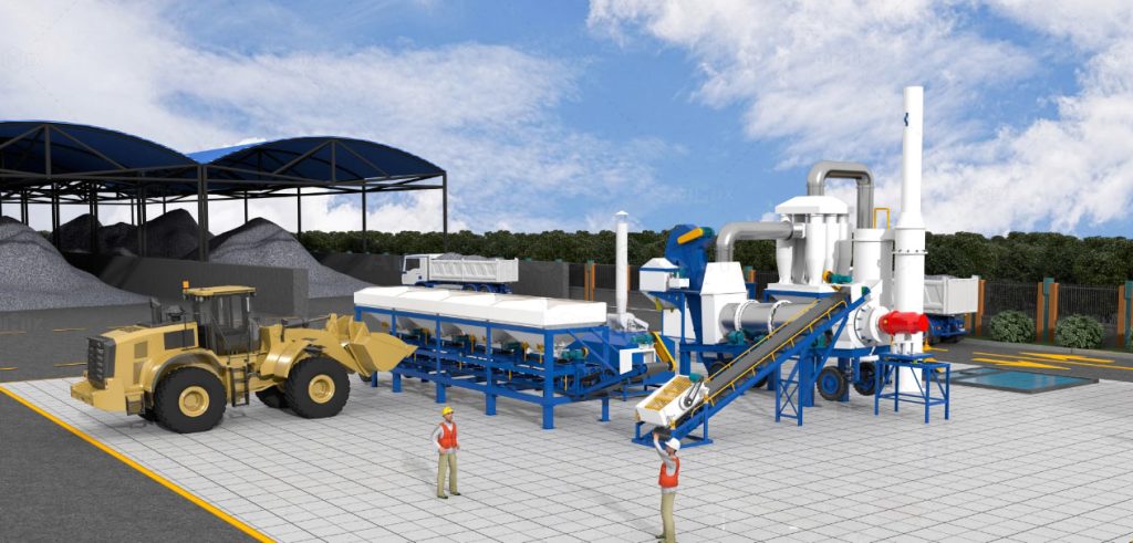 mobile asphalt plant