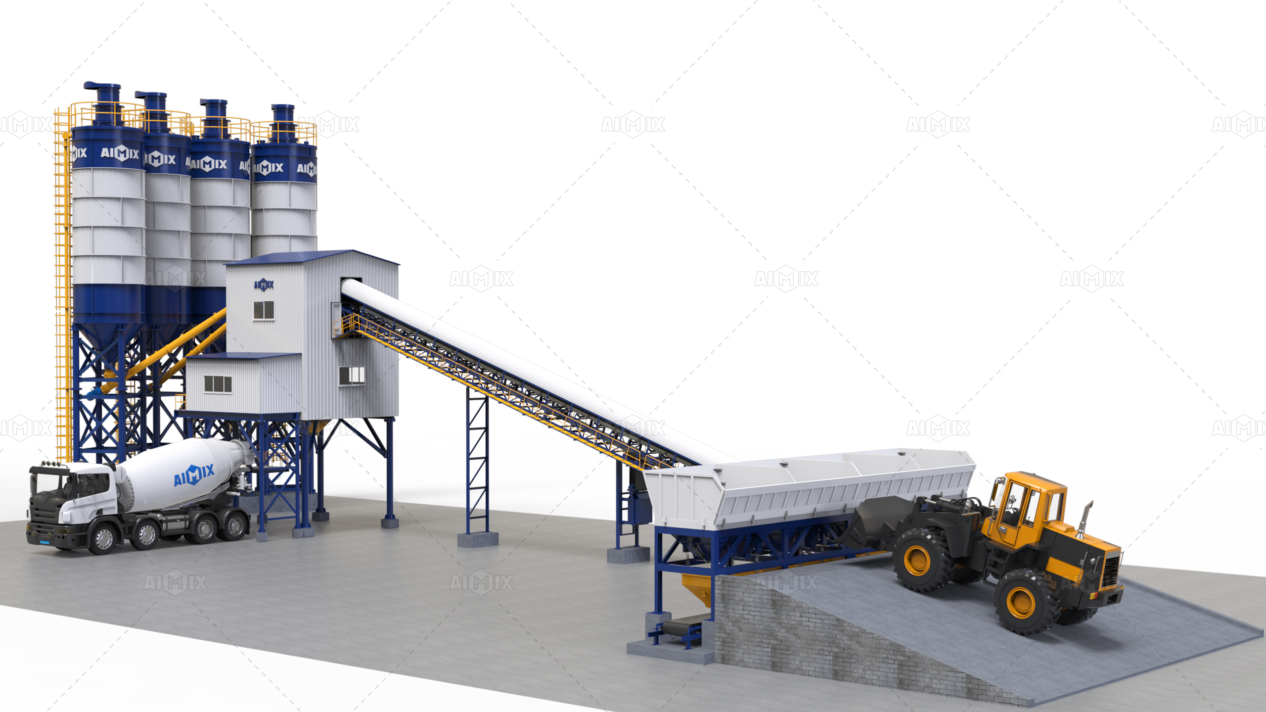 AJ180-batching plant beton jenis