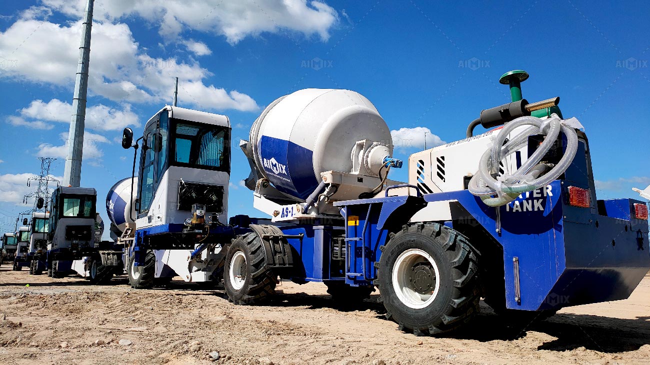 AIMIX Six Self Loading Concrete Mixers For Sale