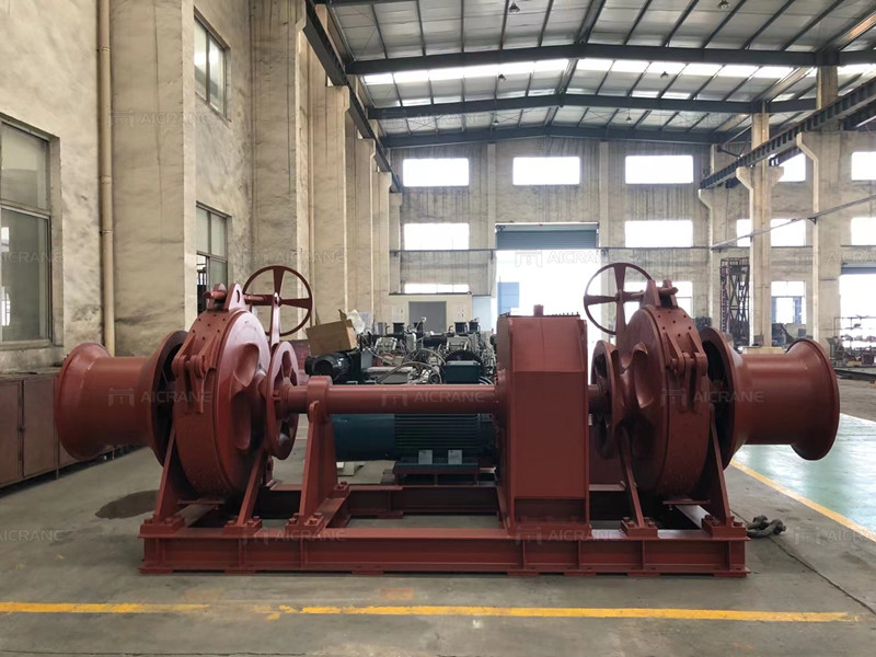 electric double chain wheel anchor winch