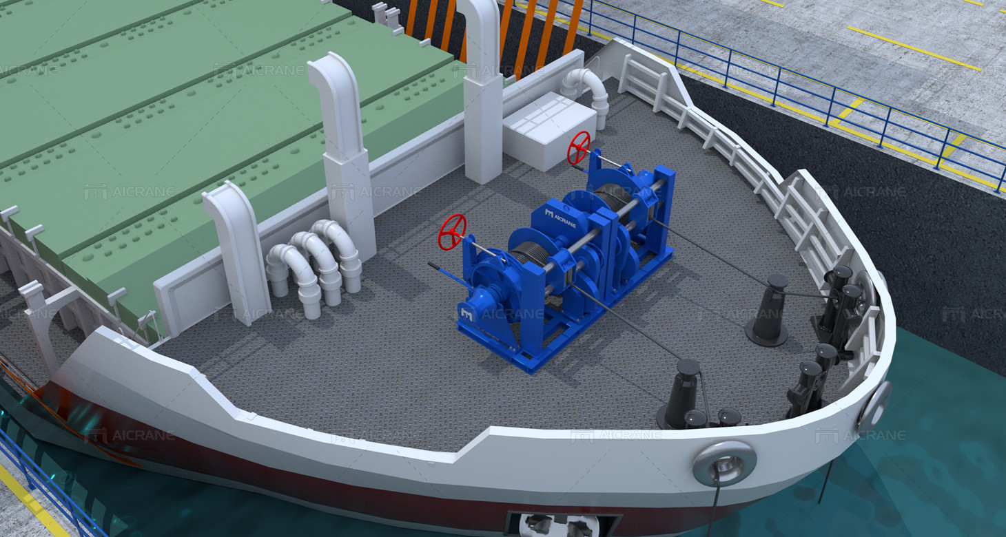 Double Drum Mooring Winch