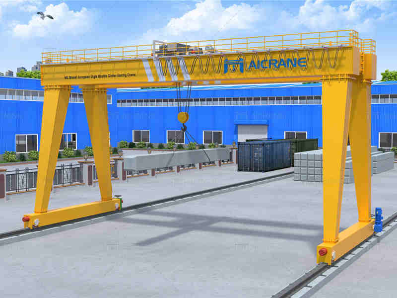 Double Girder Rail Mounted Gantry Crane