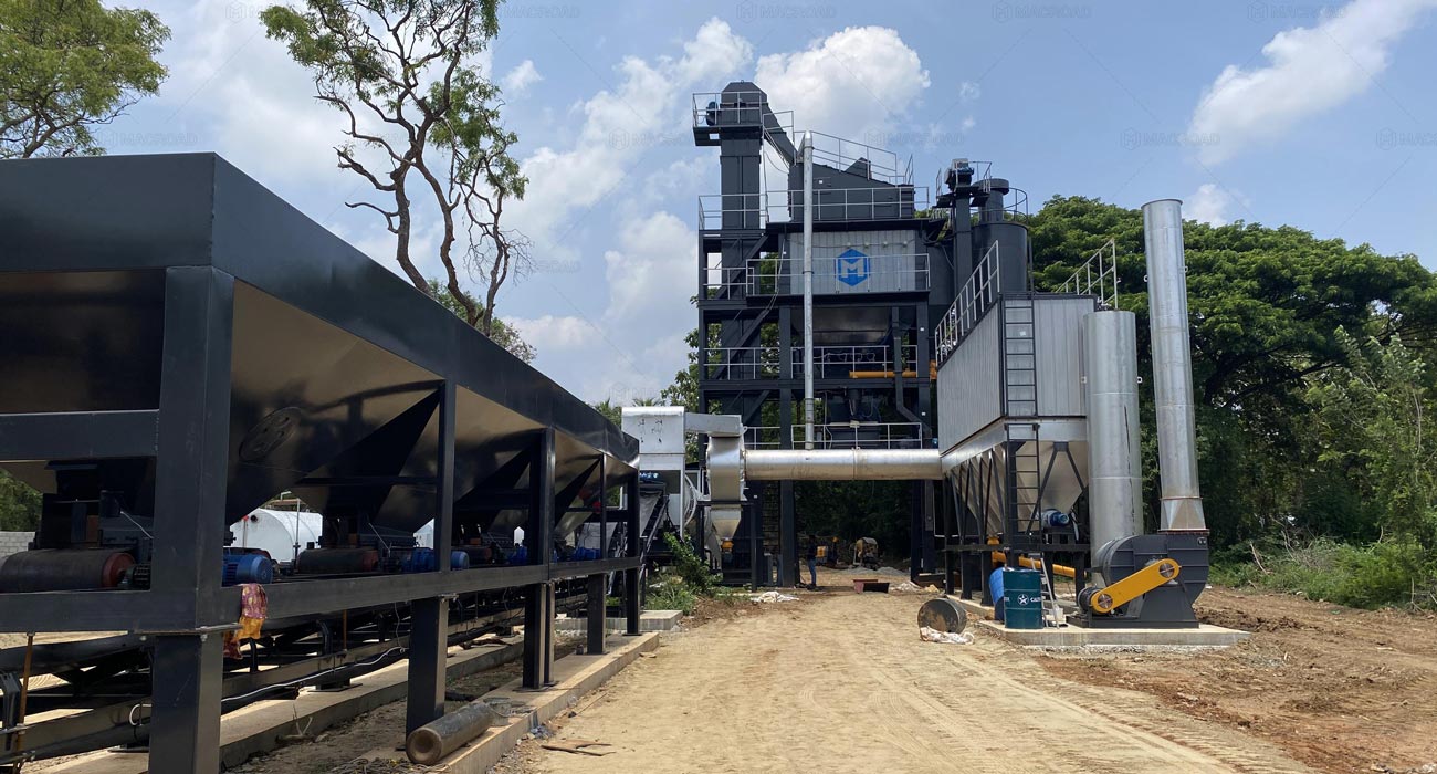 ALQ100 asphalt mixer plant in Sri Lanka