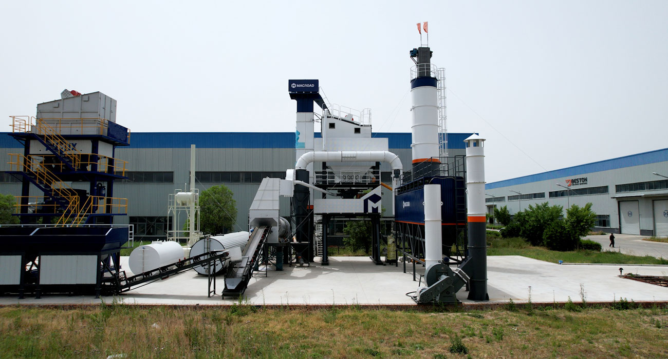 Macroad asphalt plant machinery in factory