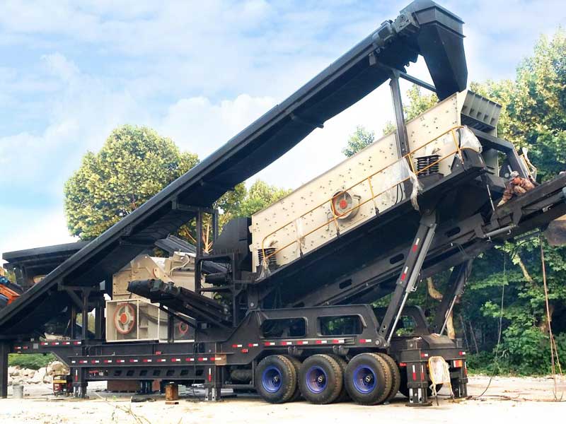 mobile stone crusher working Indonesia