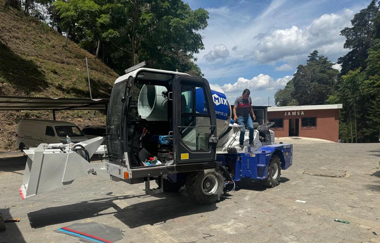 Self-Loading Concrete Mixer for Rural Roads in Guatemala